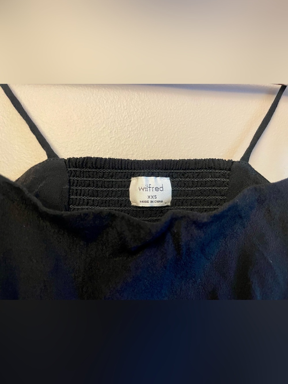 Wilfred Aritzia Black Tie Strap Corset Crop Top Womens XXS - Picture 2 of 4